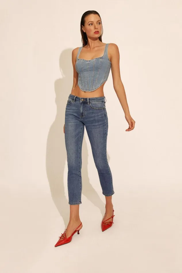Bardot Skinny Jean Women Knox Skinny Cropped Jeans In Vintage Vintage