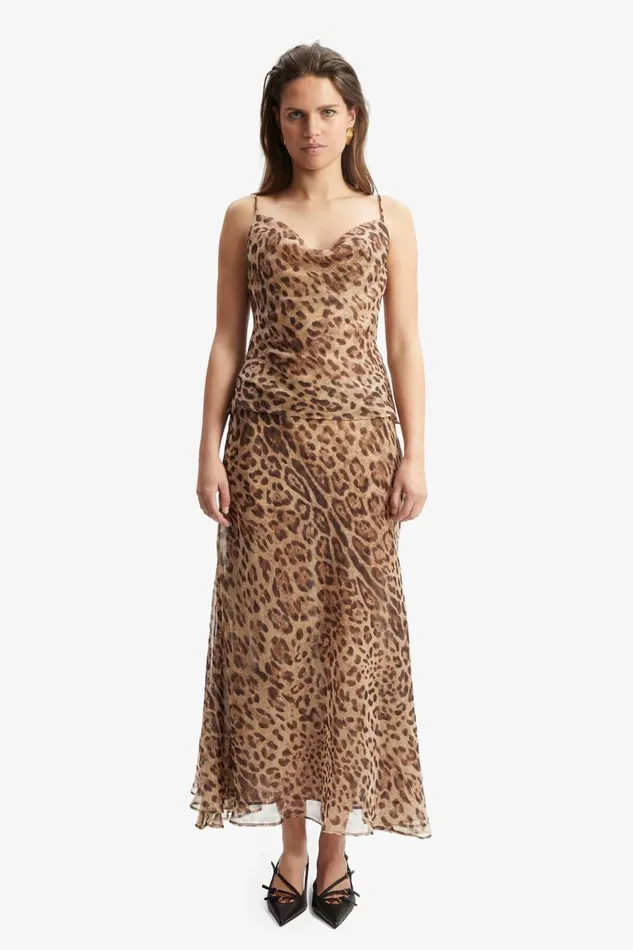 Bardot Skirts Women Monroe Maxi Skirt In Brown Leopard Brown Leopard