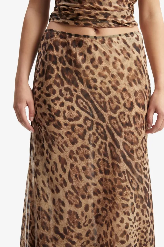 Bardot Skirts Women Monroe Maxi Skirt In Brown Leopard Brown Leopard