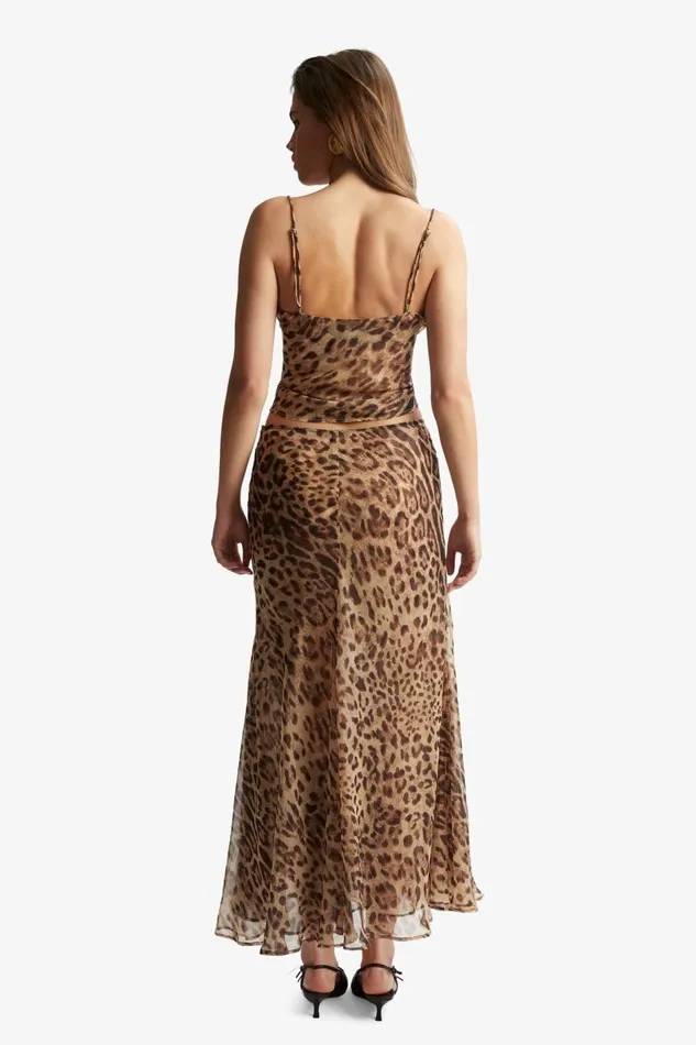 Bardot Skirts Women Monroe Maxi Skirt In Brown Leopard Brown Leopard