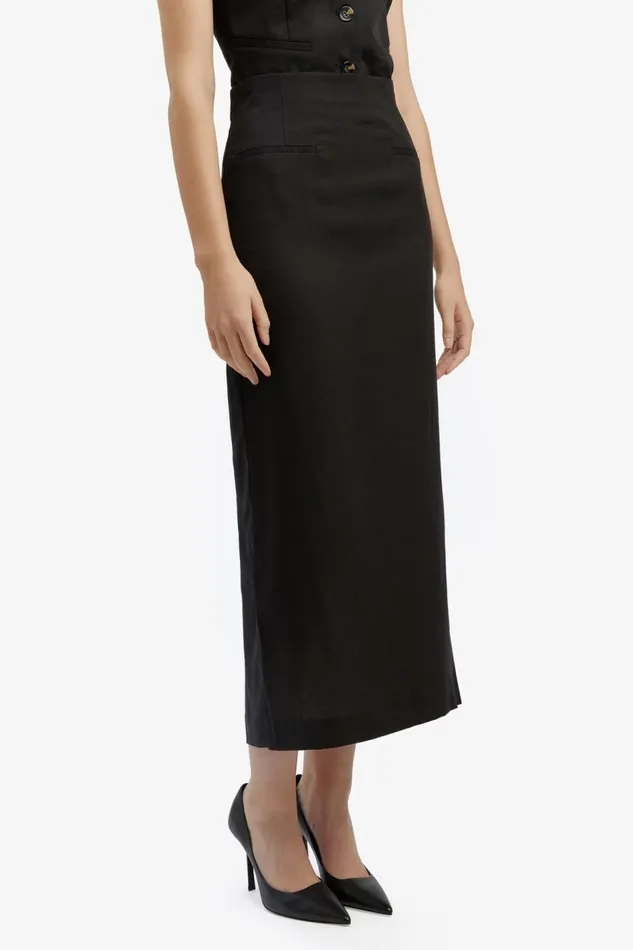 Bardot Skirts Women Rhee Midi Skirt In Black Black Bardot Skirts Women Rhee Midi Skirt In Black Black