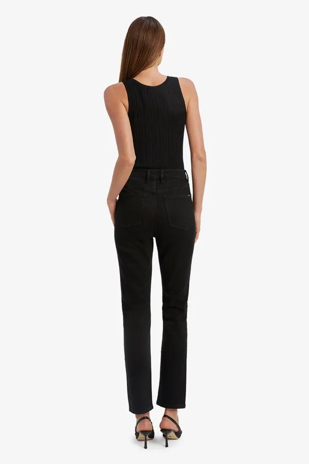 Bardot Straight Jean Women Heidi Straight Full Leg In Black Black Bardot Straight Jean Women Heidi Straight Full Leg In Black Black