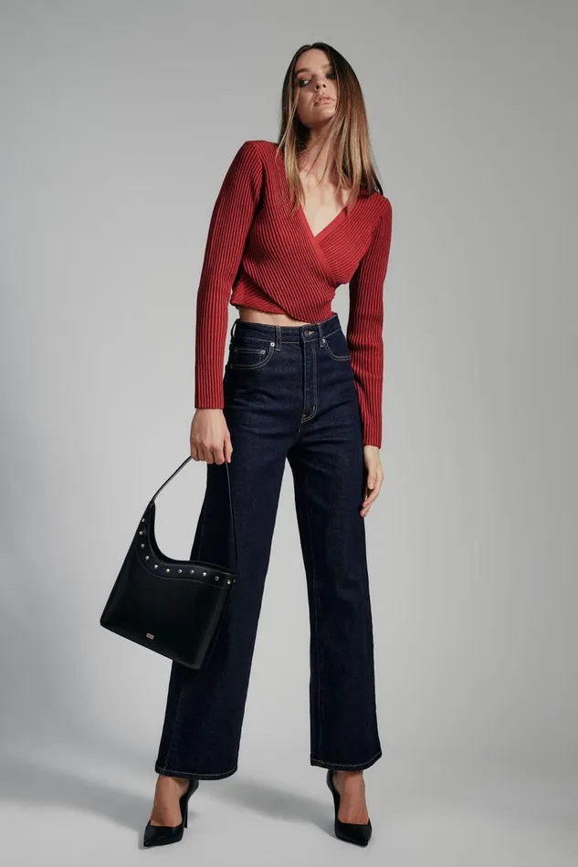 Bardot Wide Jean Women Heidi Wide Leg Jean In Dark Dark