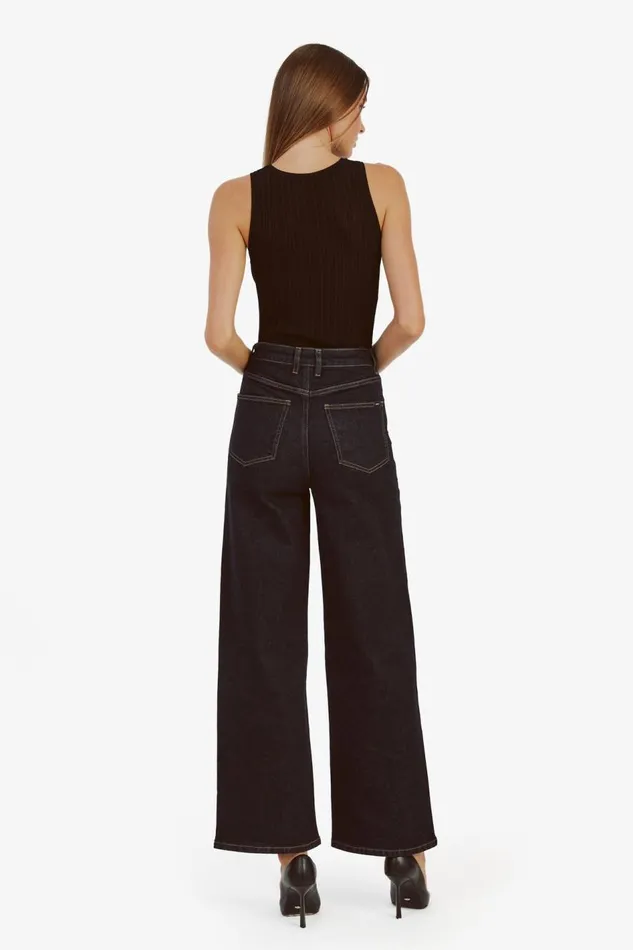 Bardot Wide Jean Women Heidi Wide Leg Jean In Dark Dark Bardot Wide Jean Women Heidi Wide Leg Jean In Dark Dark