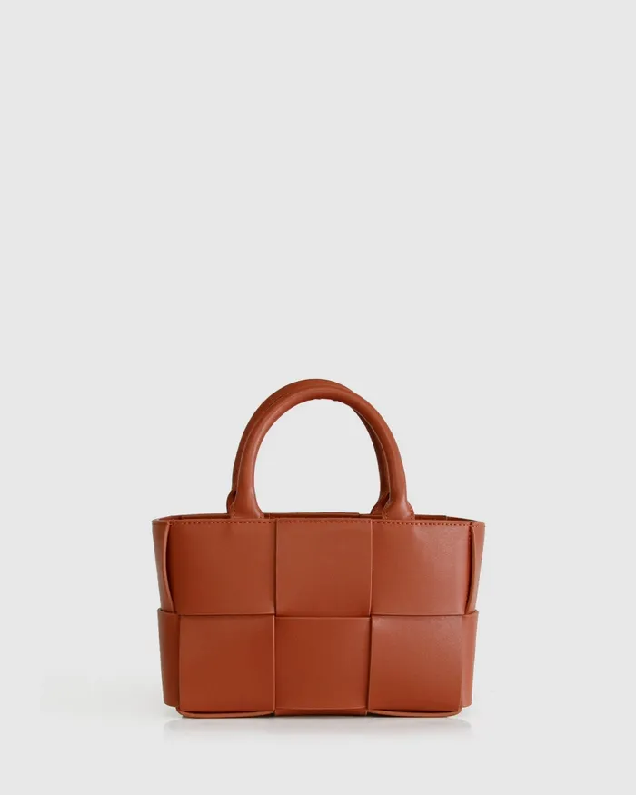Belle and Bloom Handbags Women Little Love Woven Crossbody Bag 8211 Camel