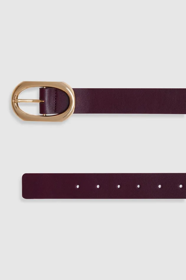 Belts Women ANINE BING Signature Link Belt 8211 Bordeaux