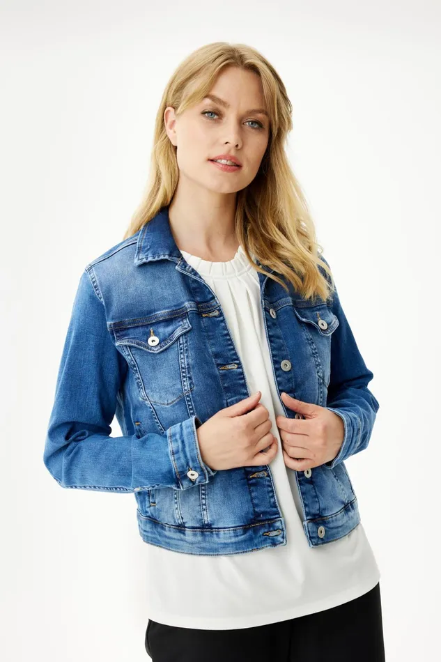 BILLI DENIM JACKET 14909 509 Denim Blue 509 Women IN FRONT BLAZER JACKETS
