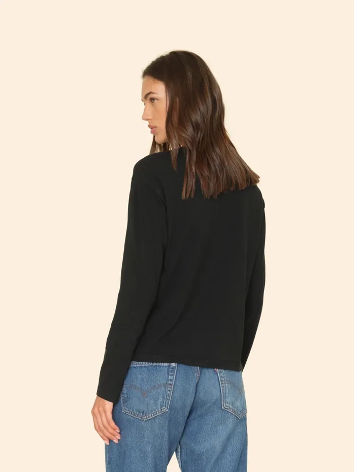 Black Nico Tee Women Sweats and Tees XRENA Black Nico Tee Women Sweats and Tees XRENA