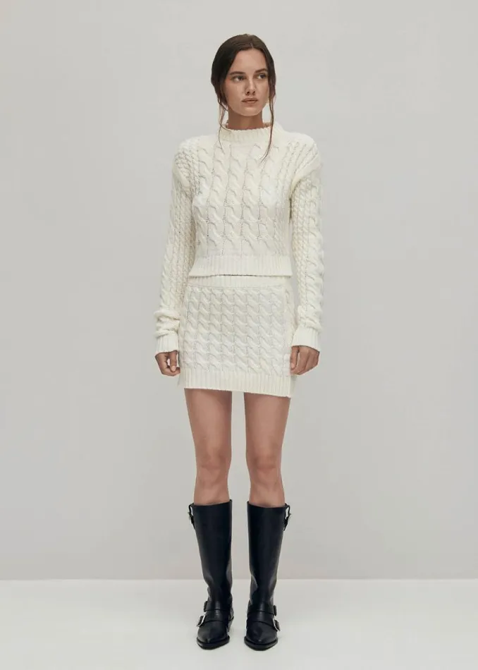 Blake White Tricot Skirt Women ALOHAS Skirts