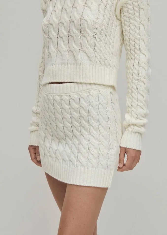 Blake White Tricot Skirt Women ALOHAS Skirts