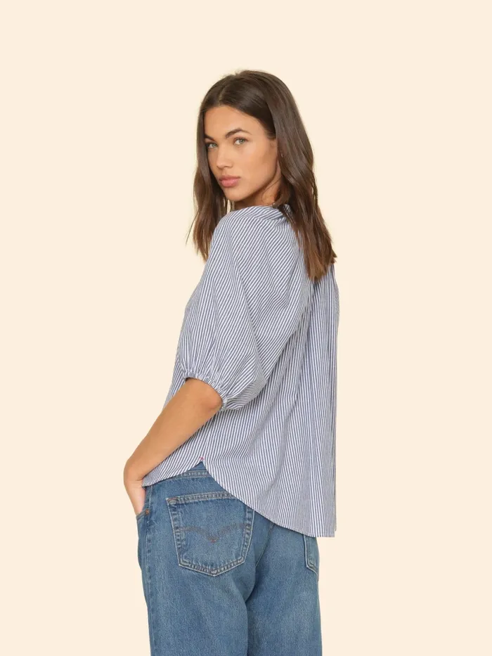 Blue Ink Jules Top Women Tops XRENA Blue Ink Jules Top Women Tops XRENA