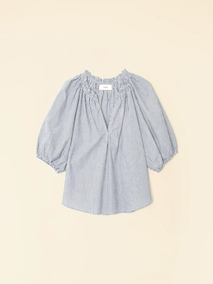 Blue Ink Jules Top Women Tops XRENA Blue Ink Jules Top Women Tops XRENA