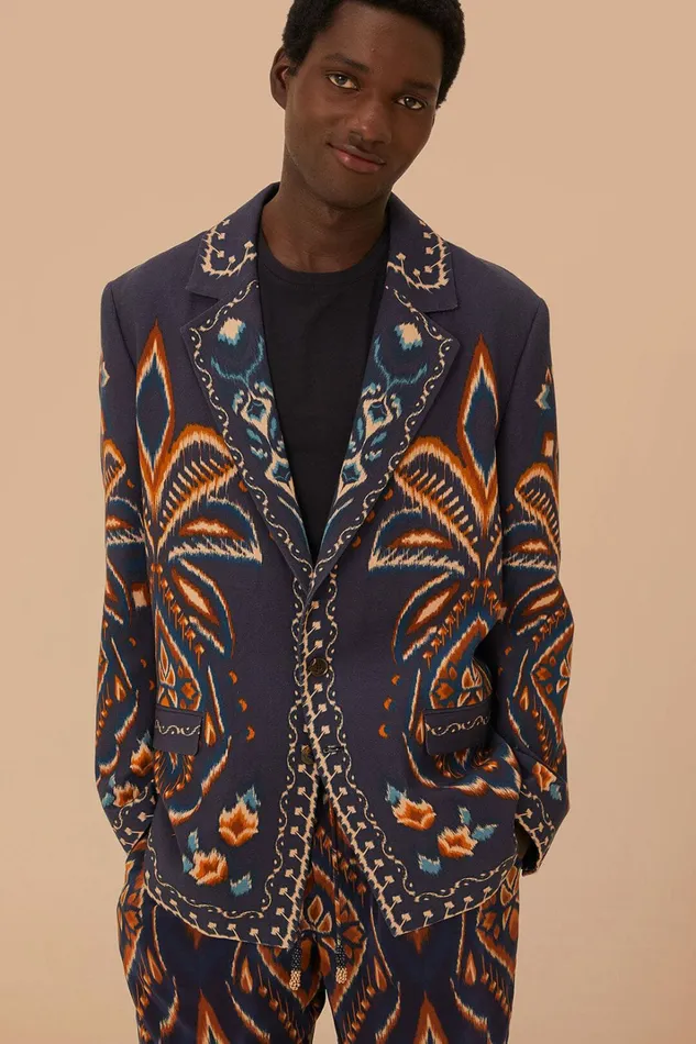 Blue Pineapple Ikat Blazer Women FARM Rio Blazers