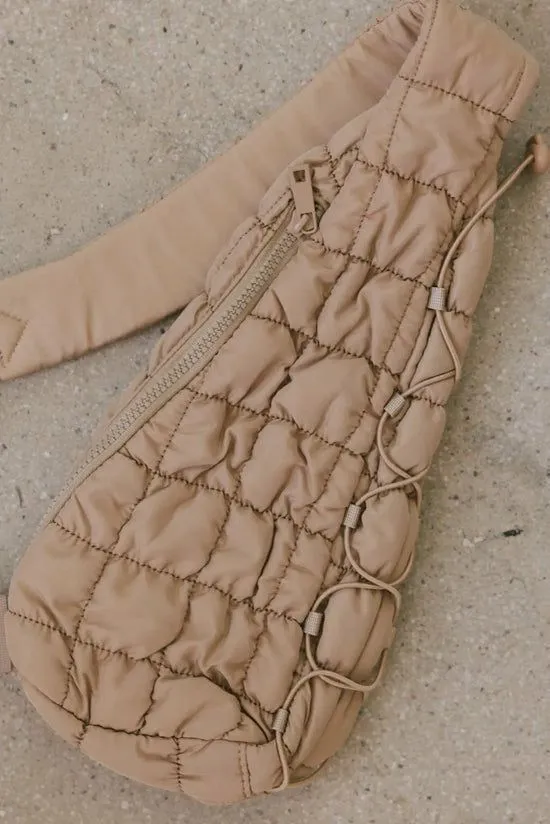 Bohme Aliyah Quilted Sling Bag In Tan Tan Women Bags