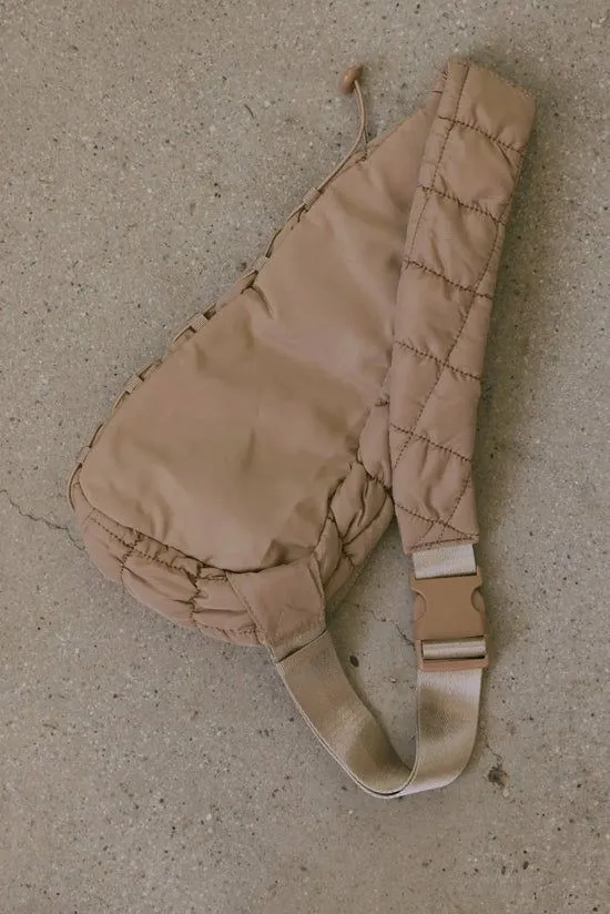 Bohme Aliyah Quilted Sling Bag In Tan Tan Women Bags