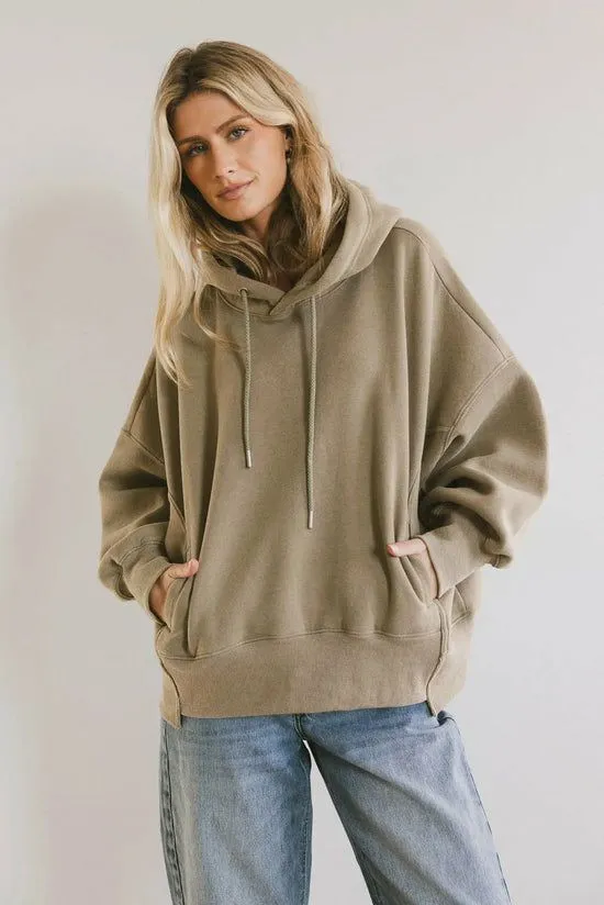 Bohme Andie Oversized Hoodie In Sage Sage Women Sweaters