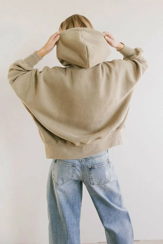 Bohme Andie Oversized Hoodie In Sage Sage Women Sweaters