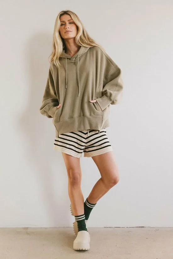 Bohme Andie Oversized Hoodie In Sage Sage Women Sweaters