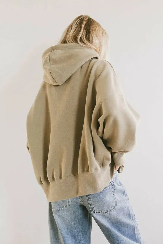 Bohme Andie Oversized Hoodie In Sage Sage Women Sweaters