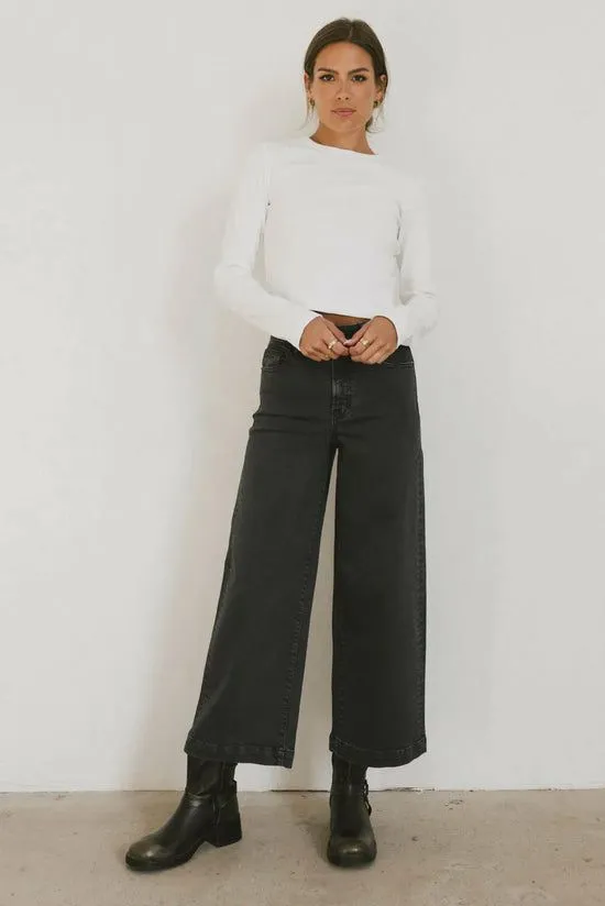 Bohme Atzi Wide Leg Jeans Charcoal Women All Bottoms