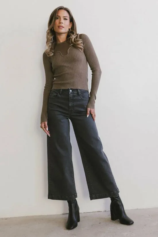 Bohme Atzi Wide Leg Jeans Charcoal Women All Bottoms