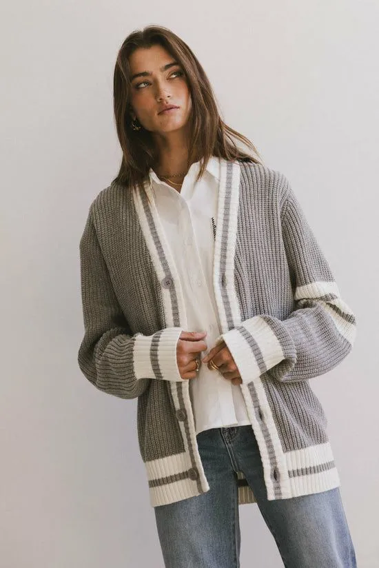 Bohme Aurelia Knit Cardigan In Grey Grey Women Cardigans
