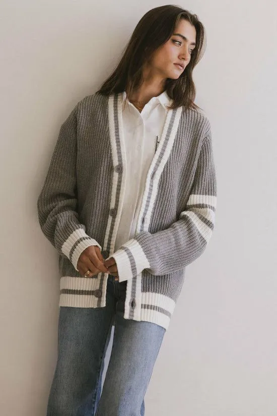 Bohme Aurelia Knit Cardigan In Grey Grey Women Cardigans