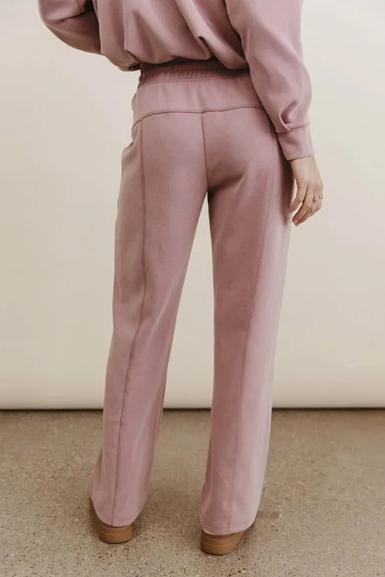 Bohme Balance Wide Leg Pants In Mauve Mauve Women All Bottoms