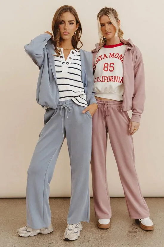 Bohme Balance Wide Leg Pants In Mauve Mauve Women All Bottoms