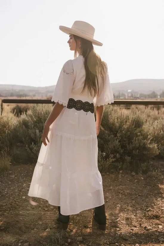 Bohme Berenice Eyelet Lace Dress White Women Dresses