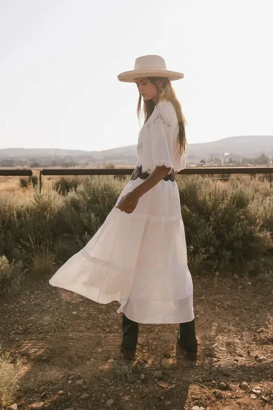 Bohme Berenice Eyelet Lace Dress White Women Dresses