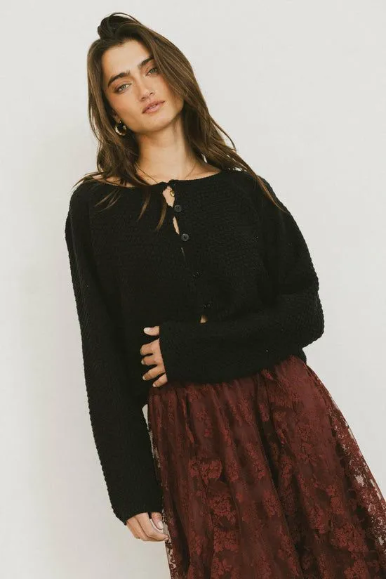 Bohme Cabbet Cardigan In Black Black Women Cardigans