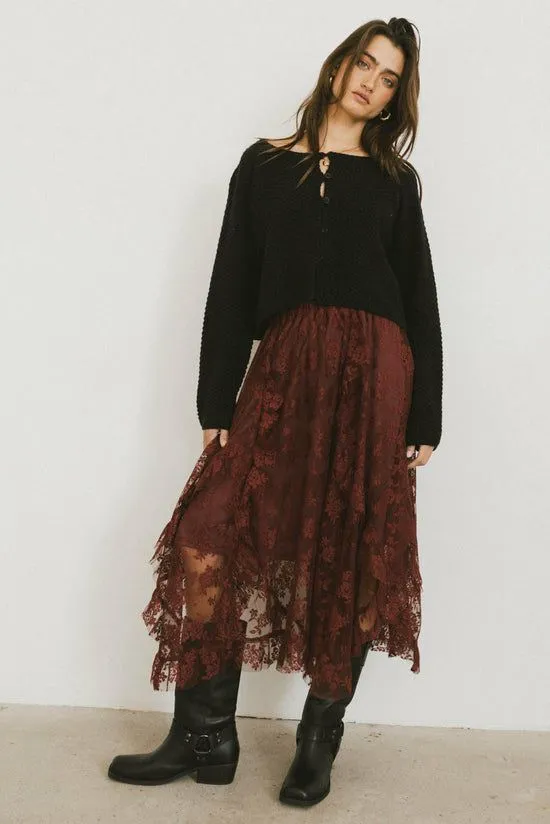 Bohme Cabbet Cardigan In Black Black Women Cardigans