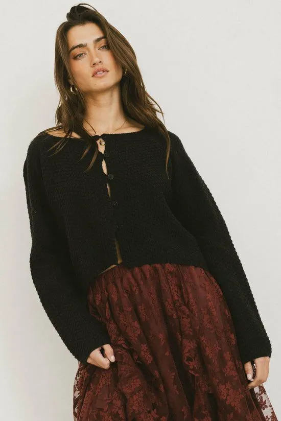 Bohme Cabbet Cardigan In Black Black Women Cardigans