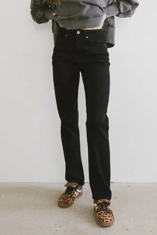 Bohme Calla Straight Leg Jeans Black Women All Bottoms