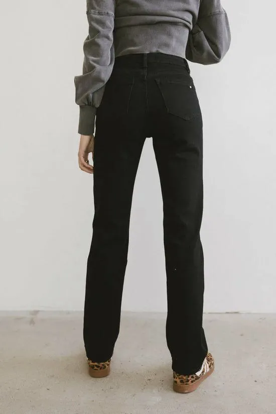 Bohme Calla Straight Leg Jeans Black Women All Bottoms