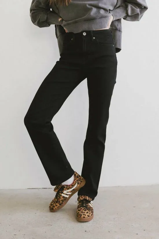 Bohme Calla Straight Leg Jeans Black Women All Bottoms