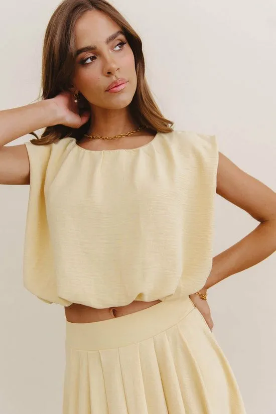 Bohme Daisy Balloon Top Yellow Women Sets