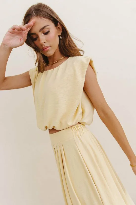 Bohme Daisy Balloon Top Yellow Women Sets