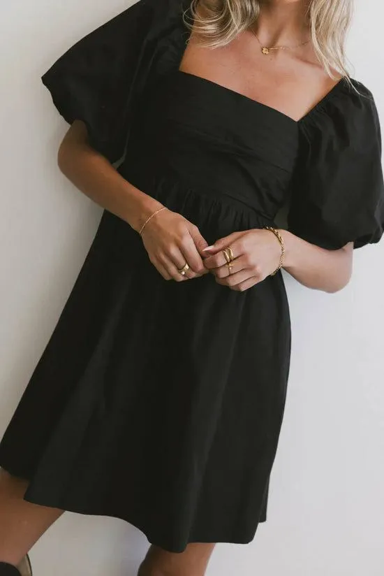 Bohme Dinah Pleated Mini Dress In Black Black Women Dresses