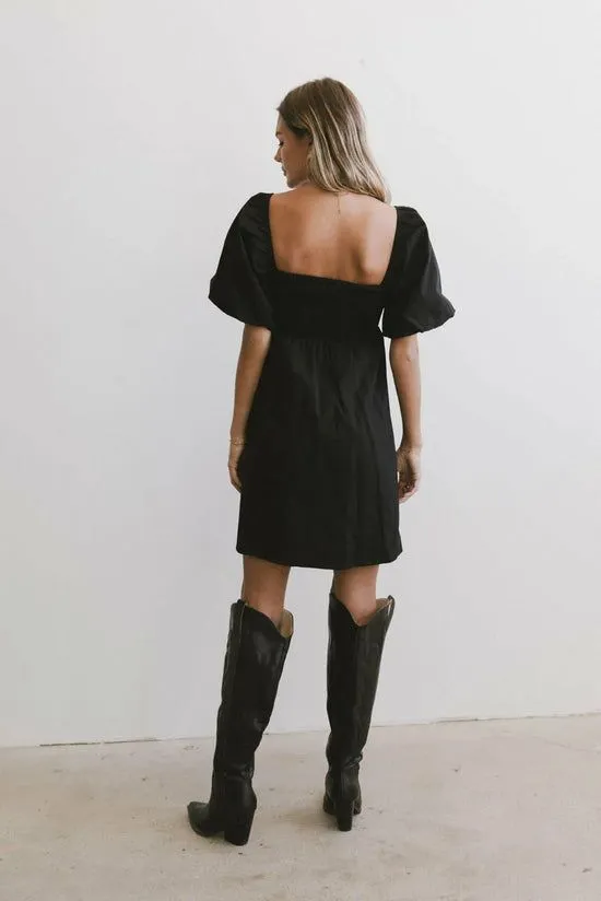 Bohme Dinah Pleated Mini Dress In Black Black Women Dresses