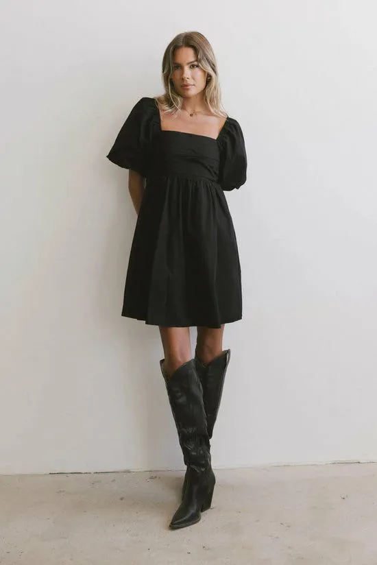 Bohme Dinah Pleated Mini Dress In Black Black Women Dresses