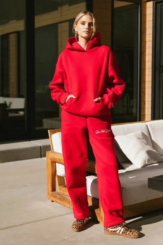 Bohme Do Not Disturb Sweatpants In Red Red Women Loungewear