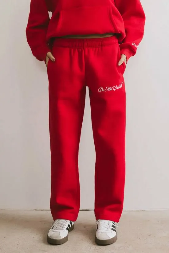 Bohme Do Not Disturb Sweatpants In Red Red Women Loungewear