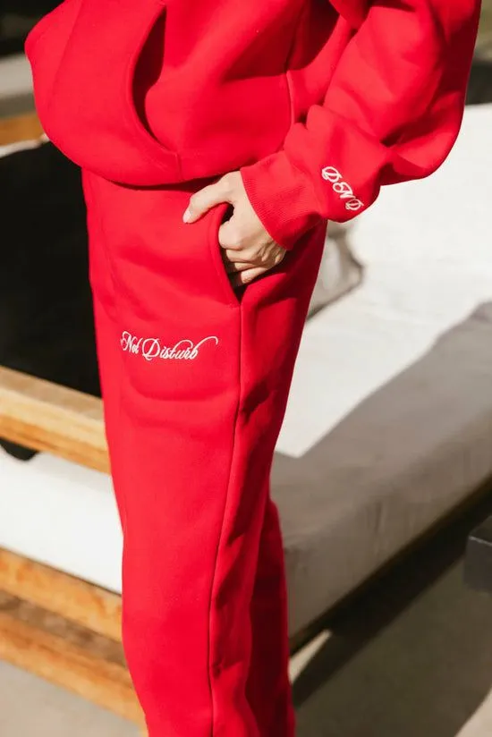 Bohme Do Not Disturb Sweatpants In Red Red Women Loungewear