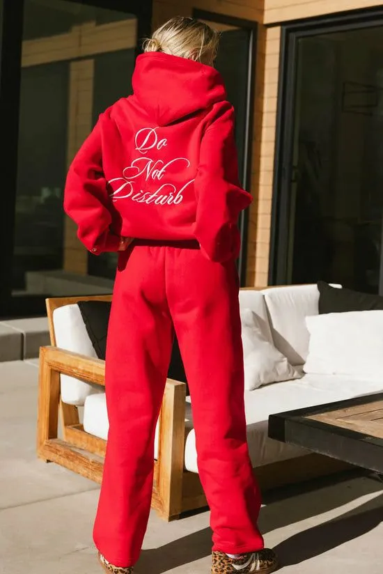 Bohme Do Not Disturb Sweatpants In Red Red Women Loungewear