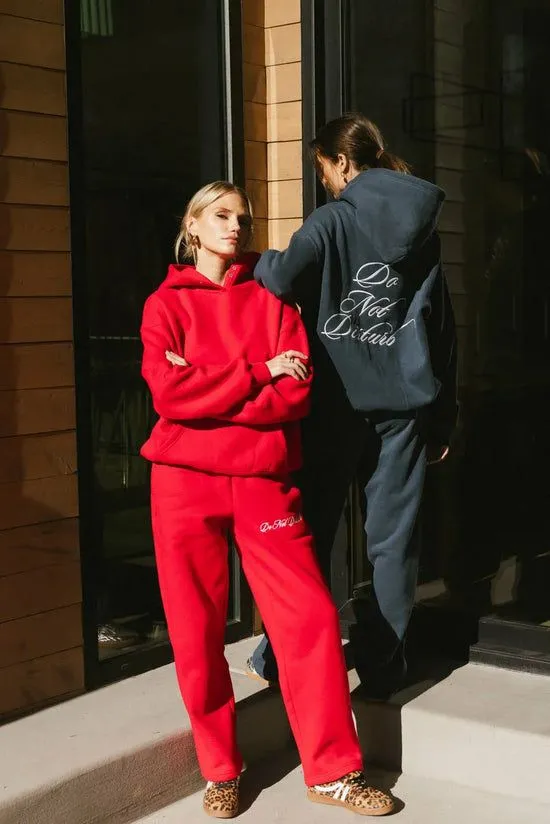 Bohme Do Not Disturb Sweatpants In Red Red Women Loungewear