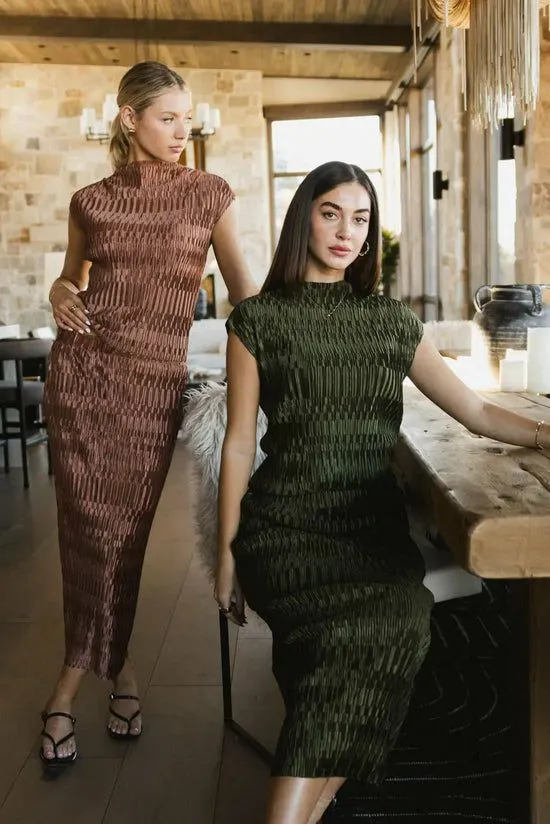 Bohme Dream Textured Skirt In Copper Copper Women Skirts