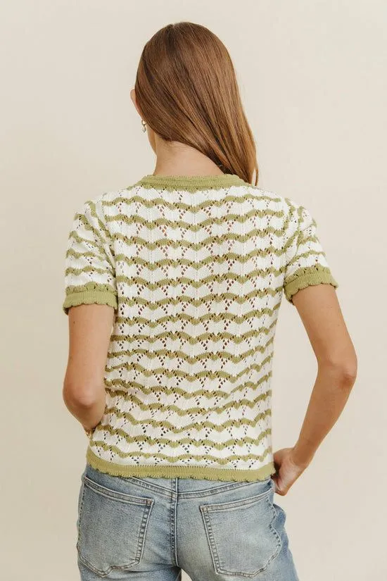 Bohme Eddie Knit Sweater In Green Green Women Sweaters