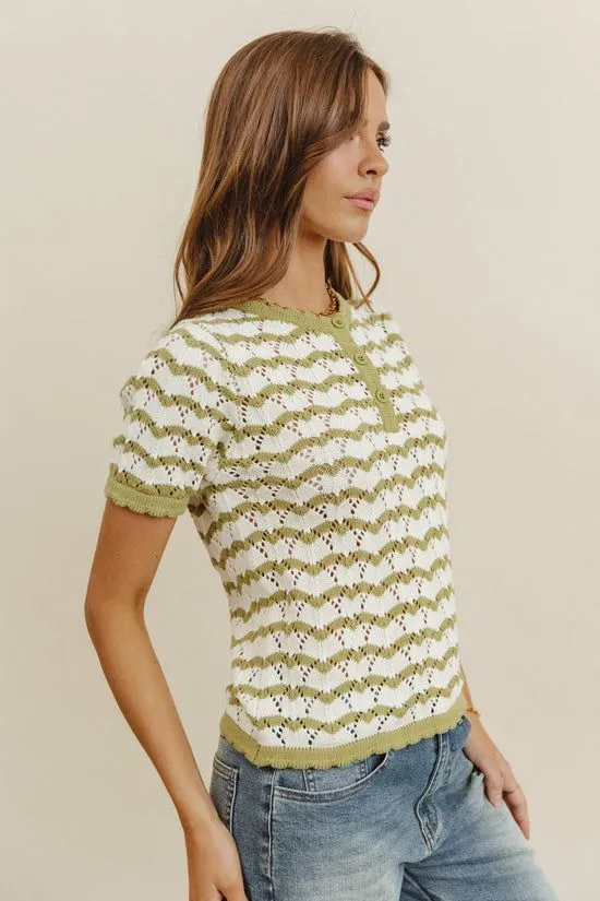 Bohme Eddie Knit Sweater In Green Green Women Sweaters